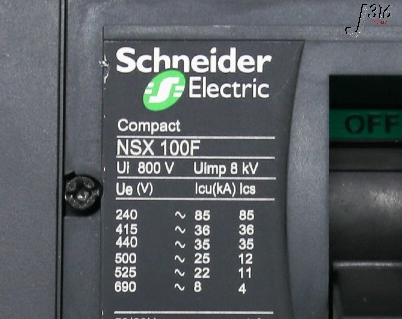 33867 SCHNEIDER ELECTRIC 4-POLE CIRCUIT BREAKER, 70/100A, LV429640
